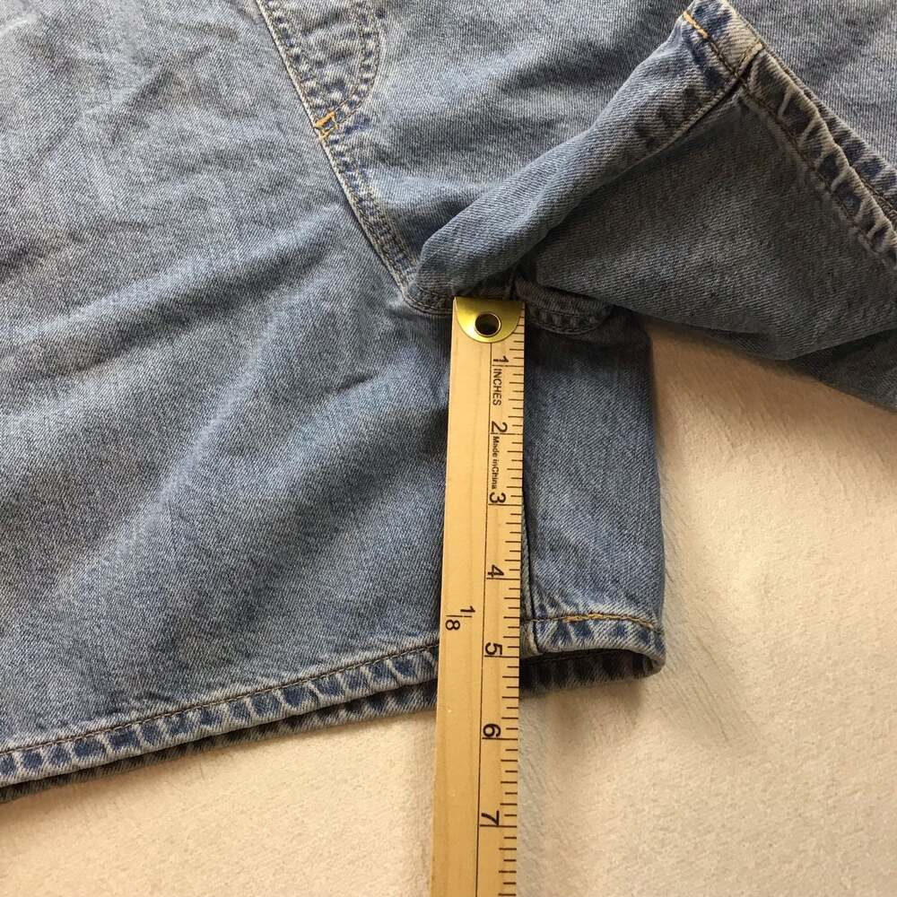 Levi's Womens Vintage Style Denim Shortalls Large Retro 90s Carpenter - Picture 13 of 13